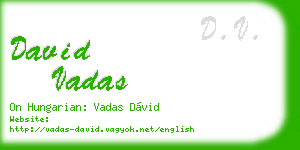 david vadas business card